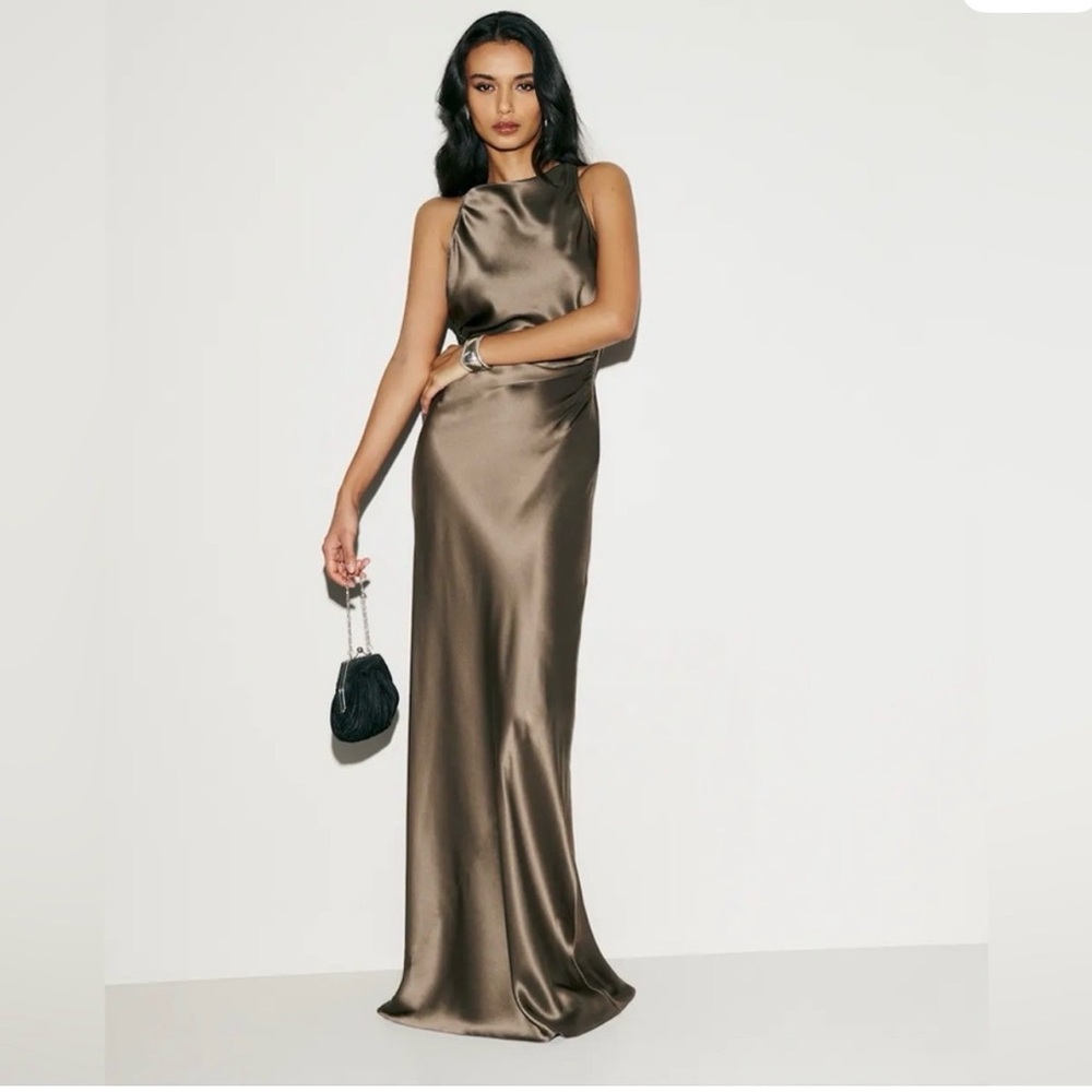 Anaiis silk Reformation Morel Maxi Dress